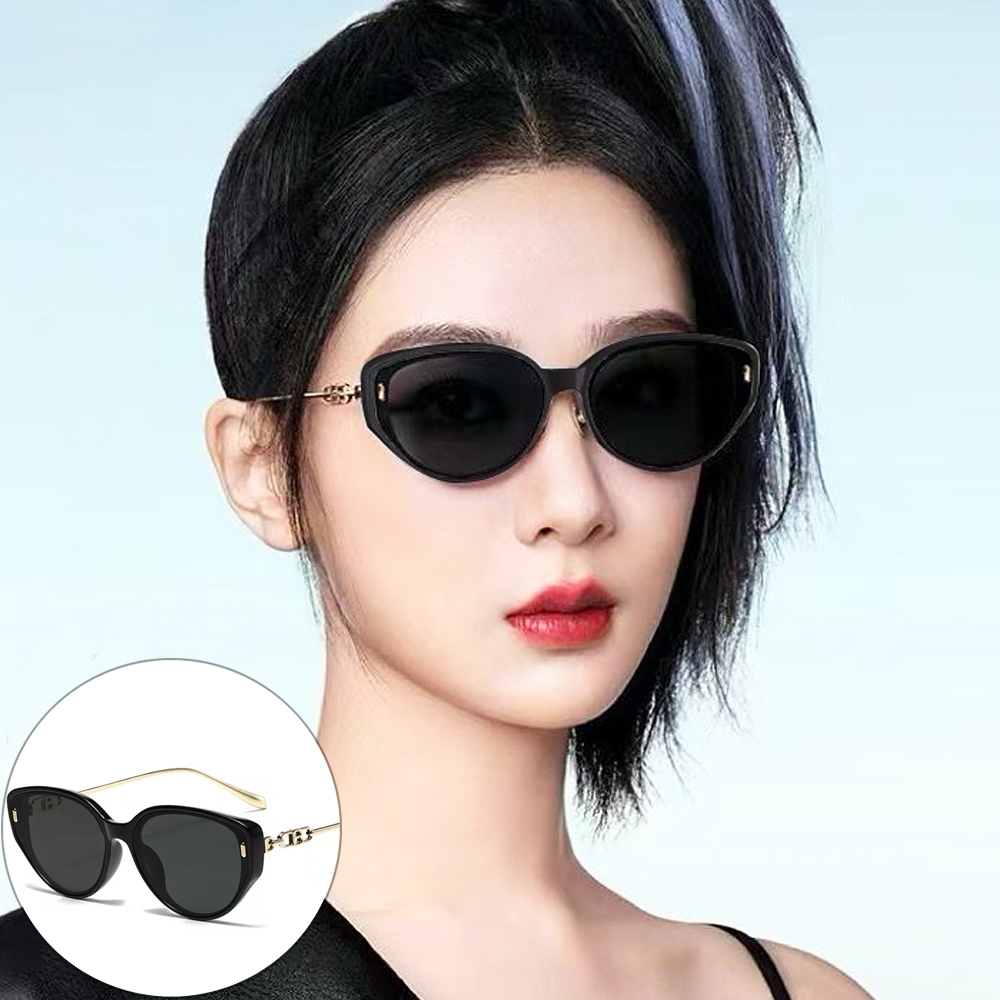seoul show首爾秀 時尚貓眼金屬腿高級質感太陽眼鏡UV400墨鏡 511