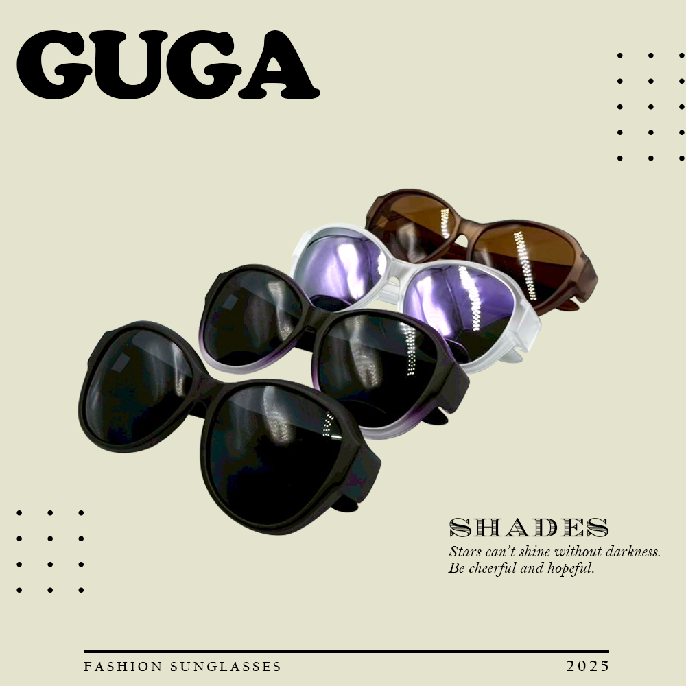 【GUGA】偏光套鏡 大鏡面經典圓框款 太陽眼鏡 UV400 防眩光 臺灣製 J1341