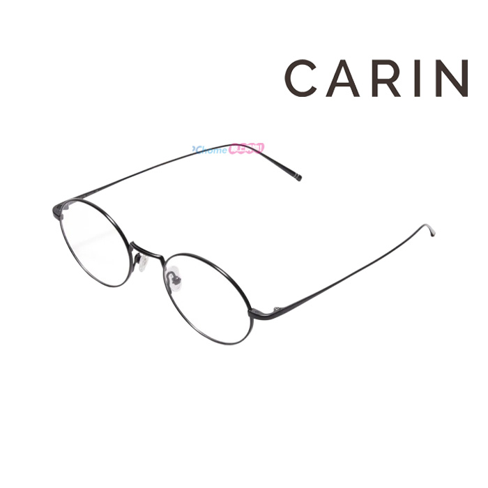 【CARIN】LIKA O C1 52mm NewJeans同款 鈦金屬 黑 光學眼鏡鏡框 公司貨