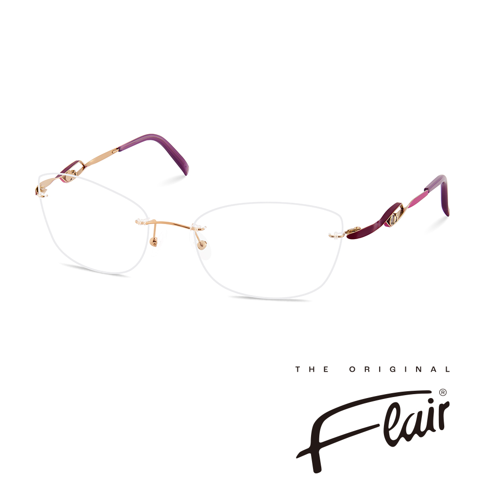 Flair Das Original 德國芙萊爾 幾何螺旋輕奢無框光學眼鏡(FR9127)