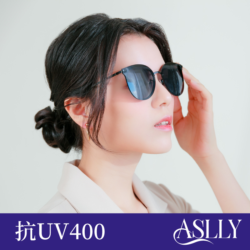 【ASLLY】S2037 極簡曜黑墨鏡/太陽眼鏡