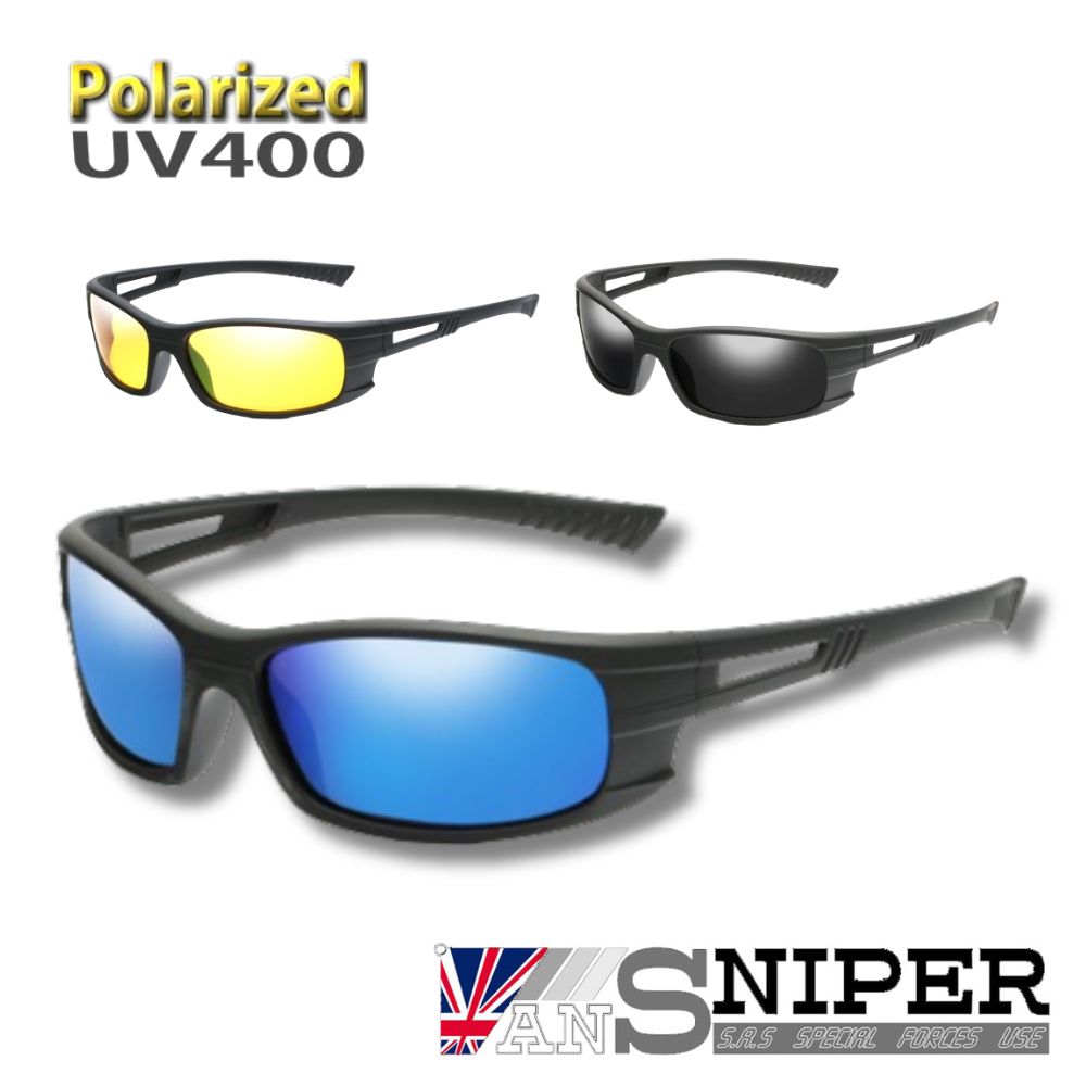 [英國ansniper SP-KP011-1060 / UV400-保麗萊偏光REVO鏡片戶外專業騎行男士抗UV偏光太陽眼鏡