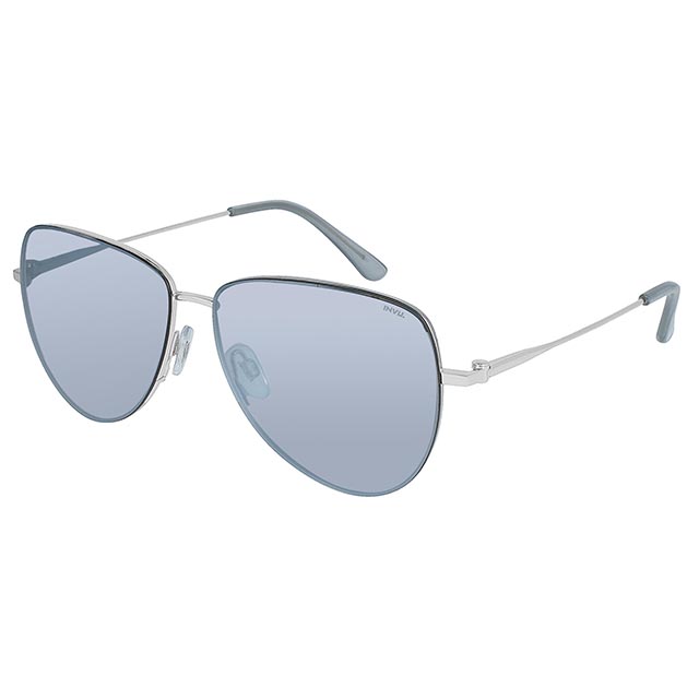 【INVU】瑞士簡約優雅線條偏光太陽眼鏡(銀/水銀鏡面) P1000A