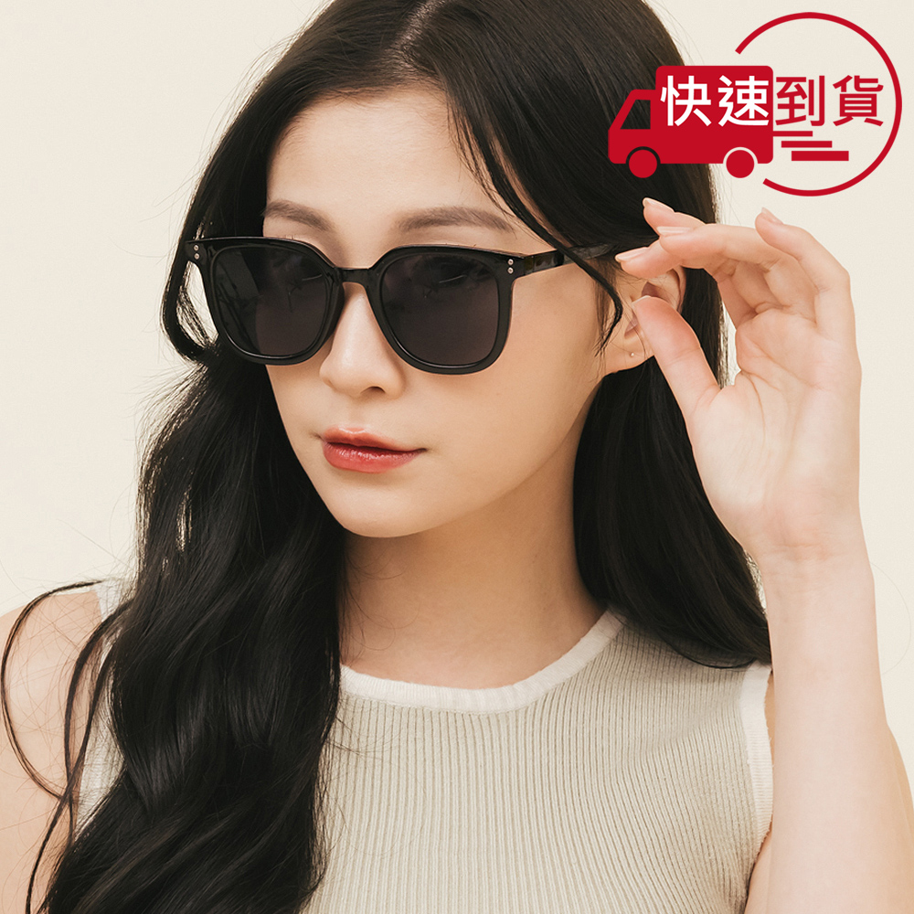 【ALEGANT】黛夜黑韓版個性潮流方框墨鏡/UV400太陽眼鏡
