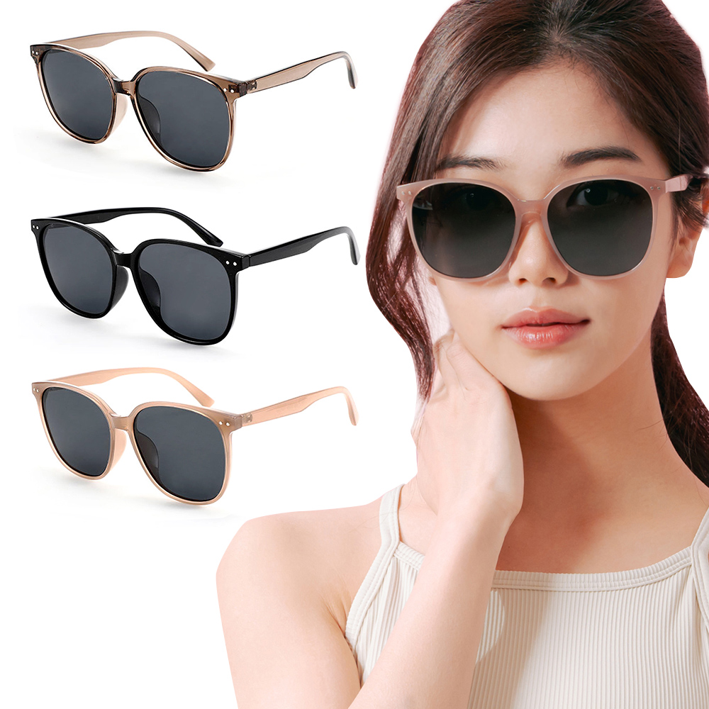 【ALEGANT】時尚設計TR90寶麗來偏光墨鏡/UV400貓眼太陽眼鏡