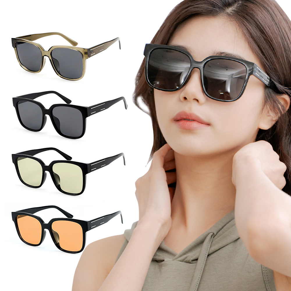 【ALEGANT】品味時尚TR90寶麗來偏光方框墨鏡/UV400太陽眼鏡