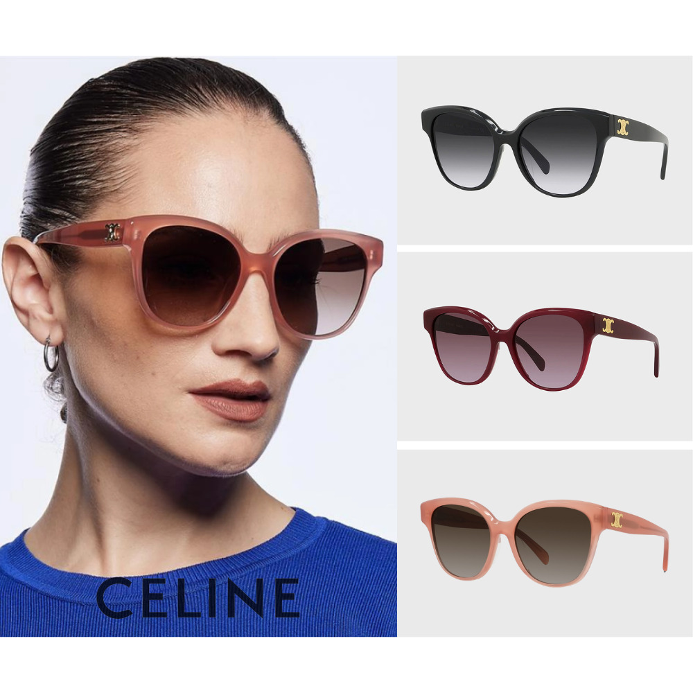 【CELINE】膠框太陽眼鏡 (CL40204F 多色任選 58mm)