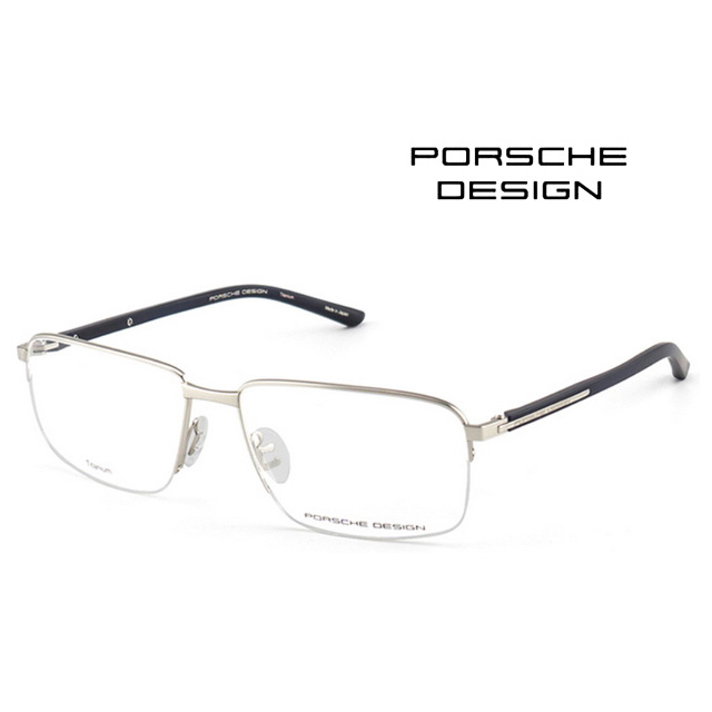 PORSCHE DESIGN 保時捷 日本製 時尚鈦金屬光學眼鏡 P8317C 霧銀
