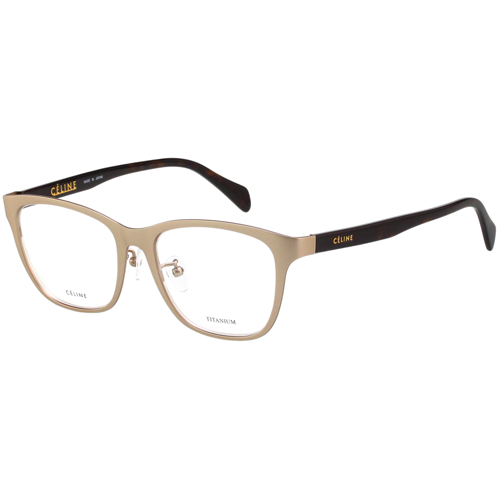 CELINE 純鈦 光學眼鏡(金色琥珀腳)CL1502J