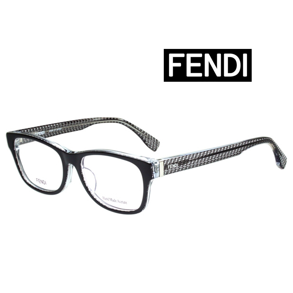 FENDI 芬迪 日本製 亞洲版 時尚光學眼鏡 舒適加高鼻翼設計 FF1001/J 黑