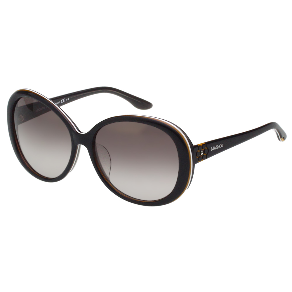 MAX&CO. 時尚太陽眼鏡(黑配咖啡)MAC212FS