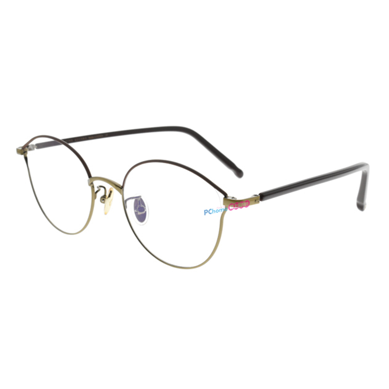 【NINE ACCORD】光學眼鏡鏡框 PLACO ISIS1 C3 橢圓鏡框 貓眼鏡框眼鏡 棕色/金 49mm