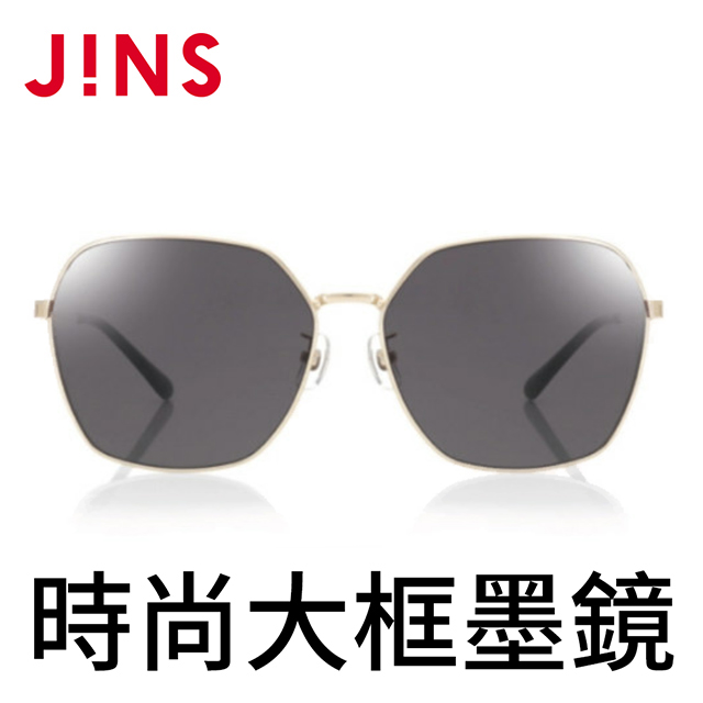 【JINS】時尚大框墨鏡(AUMF20S127)金色