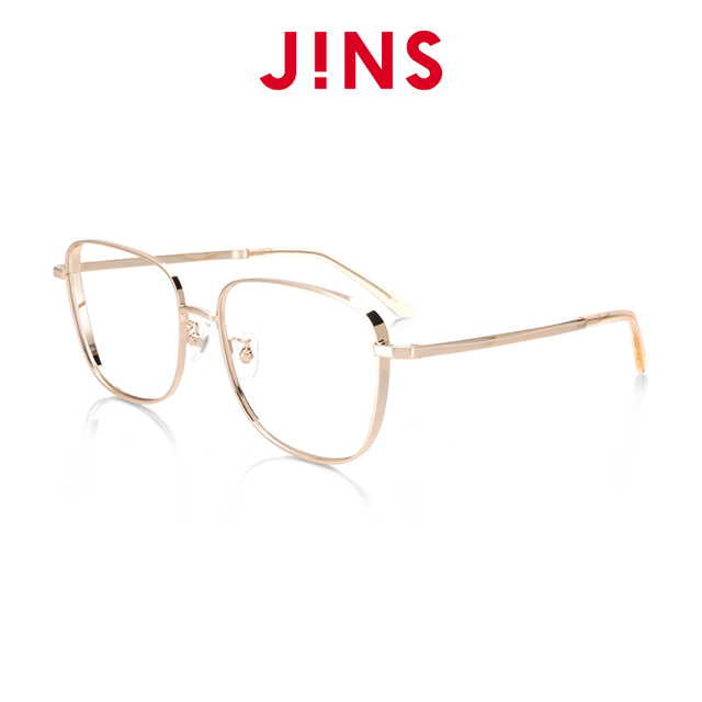 【JINS】 零失誤百搭經典眼鏡(AMMF20A082)金色