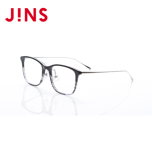 【JINS】 日本製鯖江職人手工眼鏡(AUDF20A056)霧黑