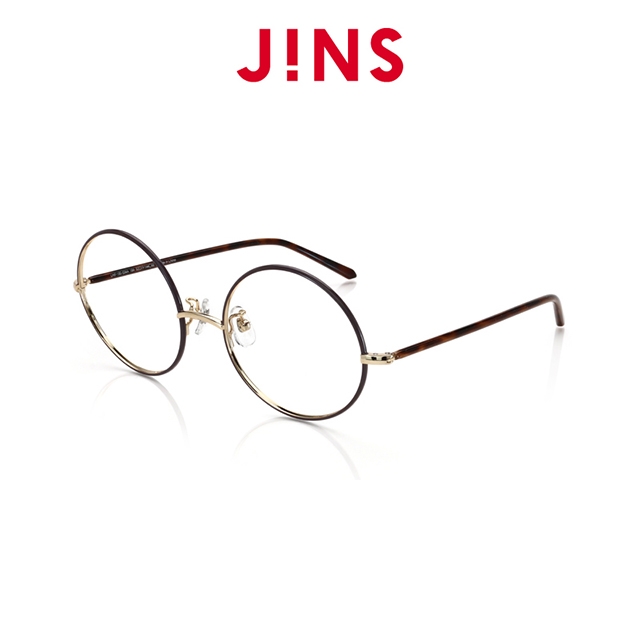 【JINS】 都會城市質感眼鏡(特ALMF18S034)木紋棕