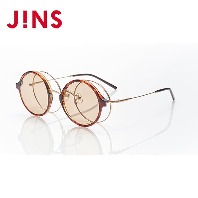 JINS Switch Fashion 磁吸式兩用眼鏡(ALMF21S204)木紋棕