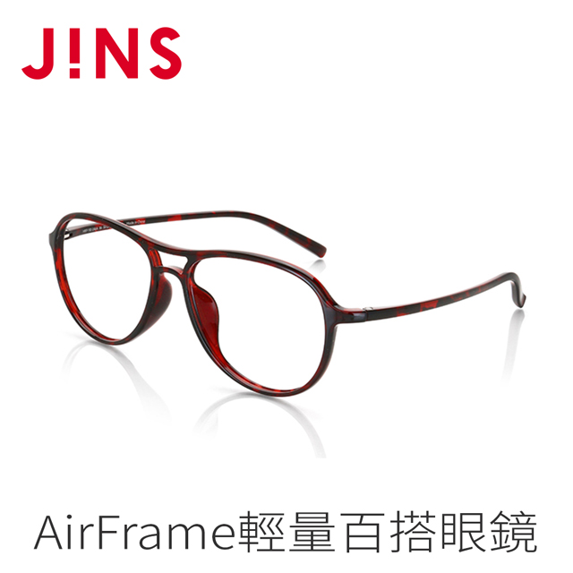 JINS AirFrame輕量百搭眼鏡(AMRF18S246)木紋棕