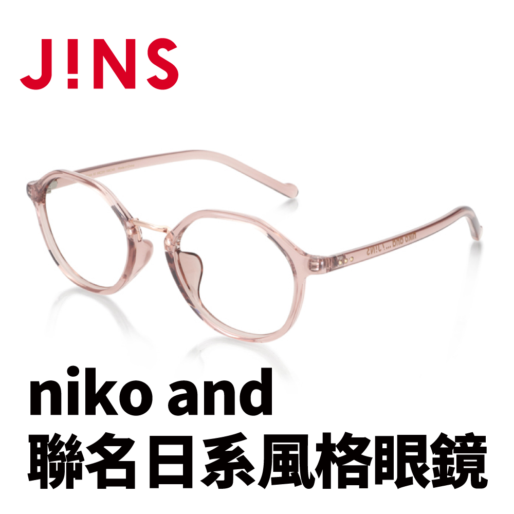 JINS niko and 聯名日系風格眼鏡(ALRF22S031)粉紅