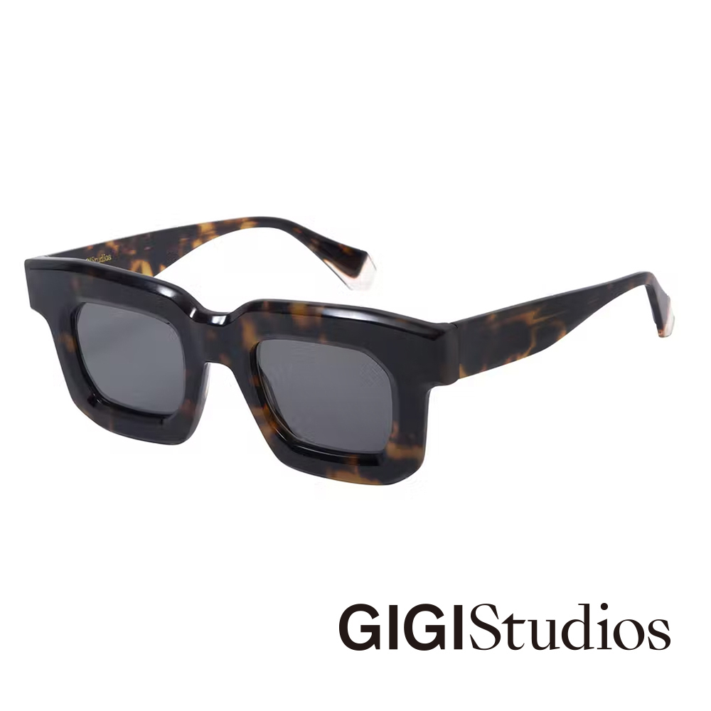 【GIGI Studios】度假首選大方框太陽眼鏡(玳瑁 - IVY-6708/2)