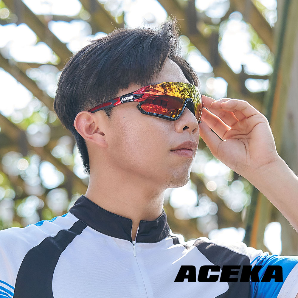 【ACEKA】烈日幻彩半框運動太陽眼鏡 (SONIC 專業運動系列)