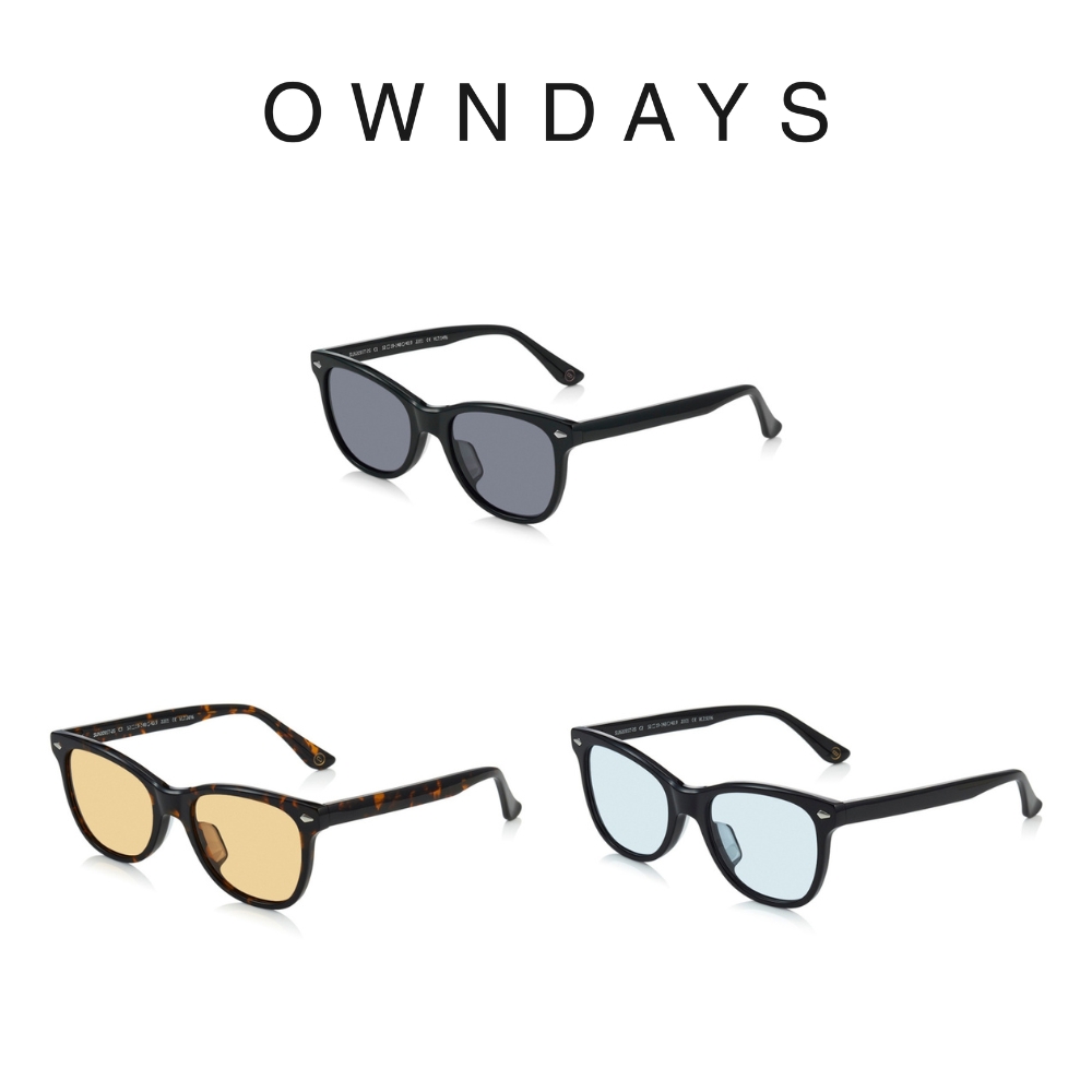 OWNDAYS 時尚個性威靈頓膠框墨鏡(SUN2095T-2S)