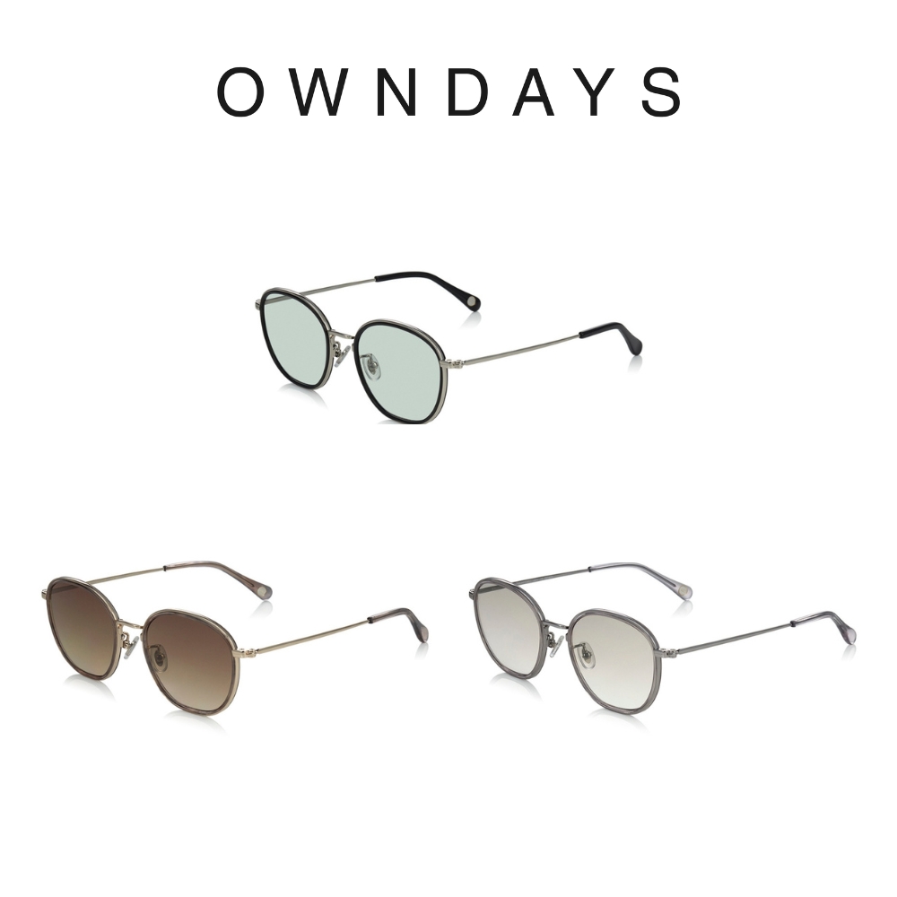 OWNDAYS 時尚金屬多角形框墨鏡(SUN1071T-2S)