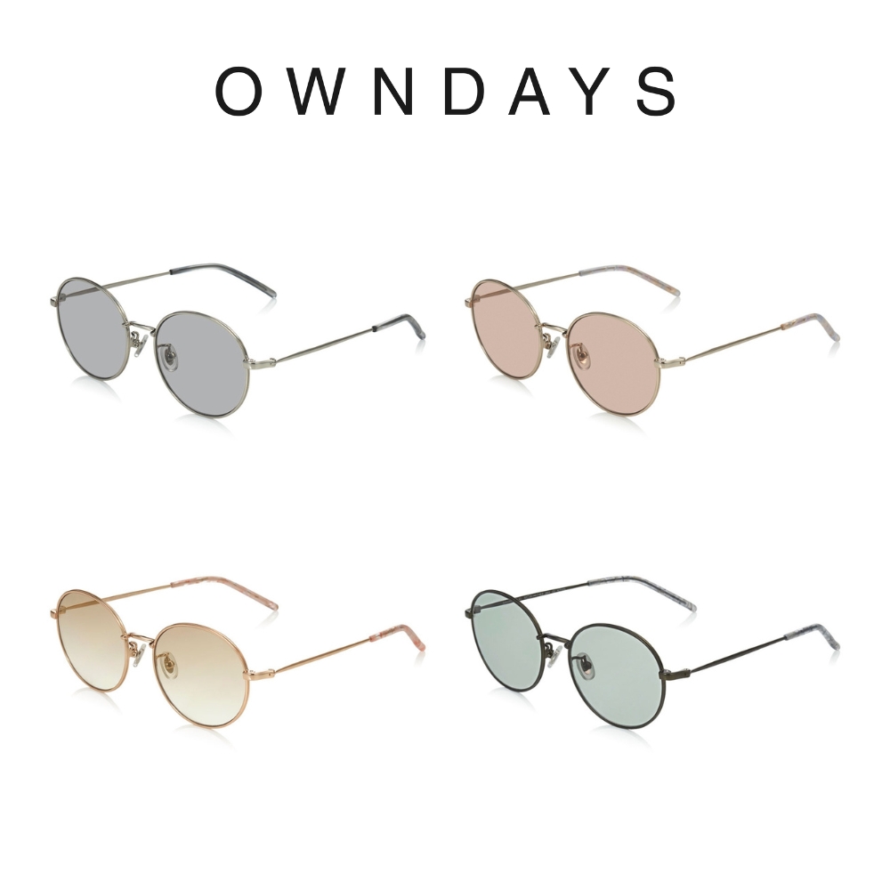 OWNDAYS 時尚金屬圓框墨鏡(SUN1069T-2S)
