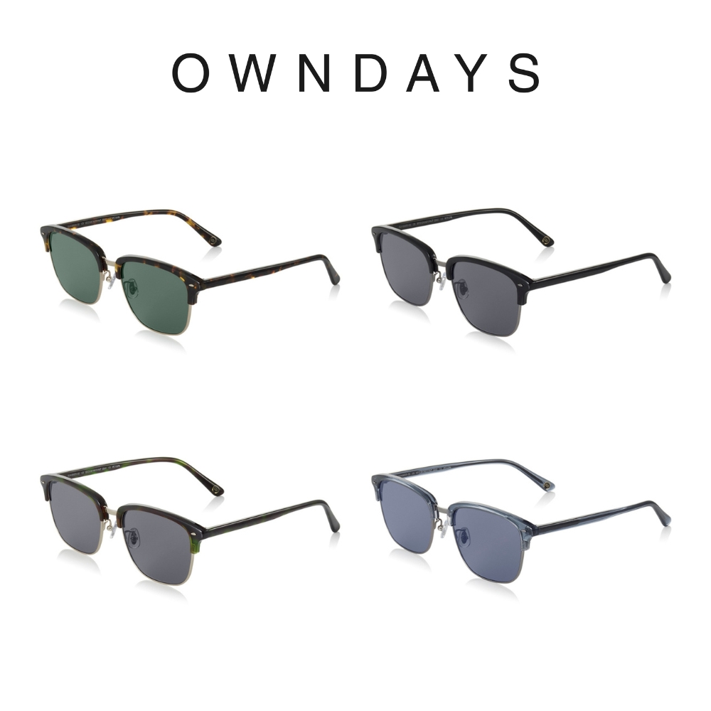 OWNDAYS 個性眉形鏡框墨鏡(SUN8007J-2S)