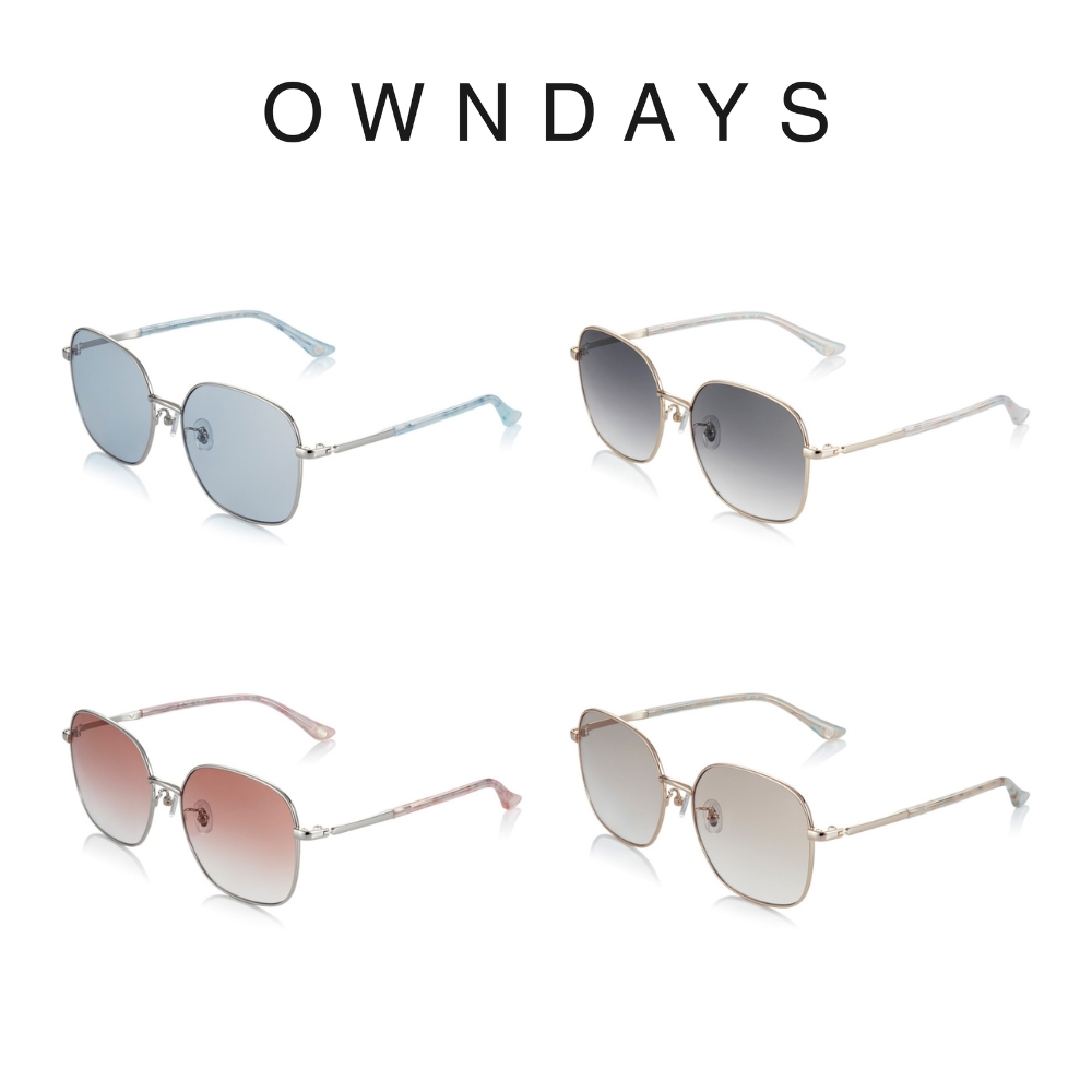 OWNDAYS 個性方形框墨鏡(SUN1063T-1S)
