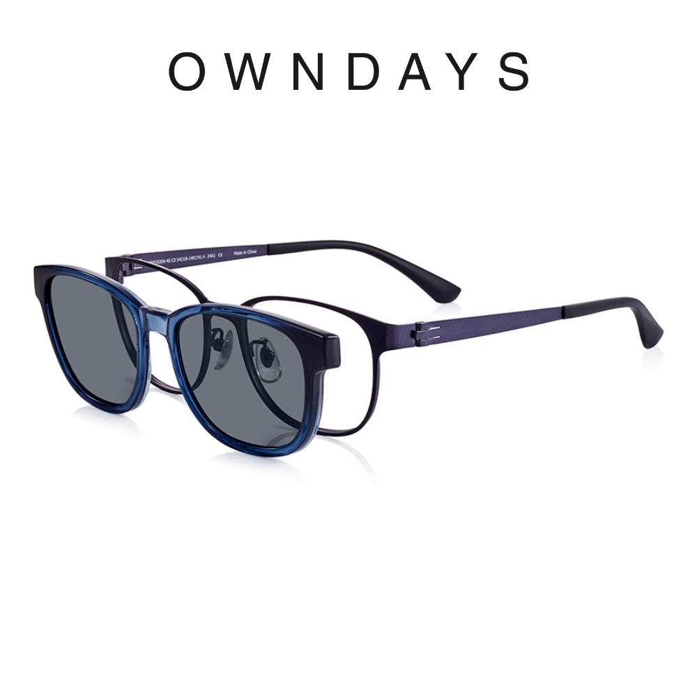 OWNDAYS SNAP系列磁吸式兩用光學偏光墨片鏡框(SNP1020X-4S C3)