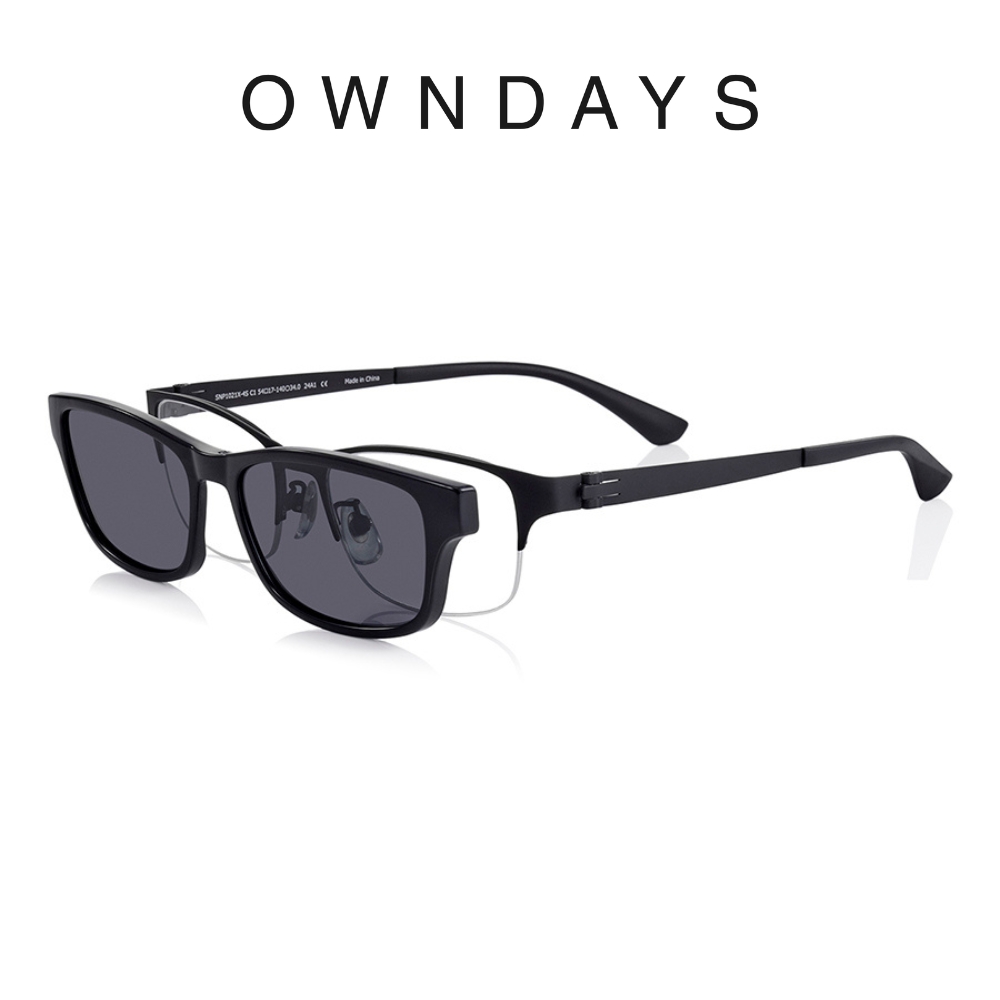 OWNDAYS SNAP系列磁吸式兩用光學偏光墨片鏡框(SNP1021X-4S C1)
