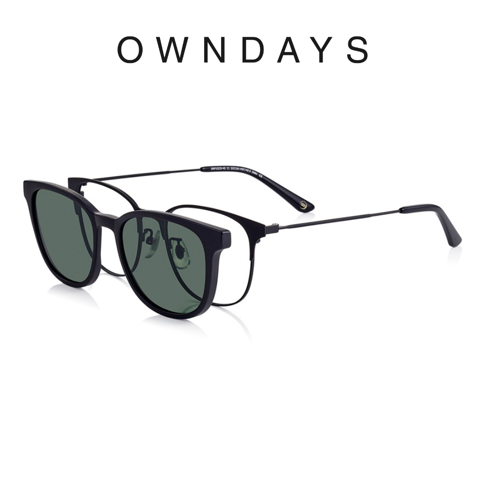 OWNDAYS SNAP系列磁吸式兩用光學偏光墨片鏡框(SNP1022X-4S C1)