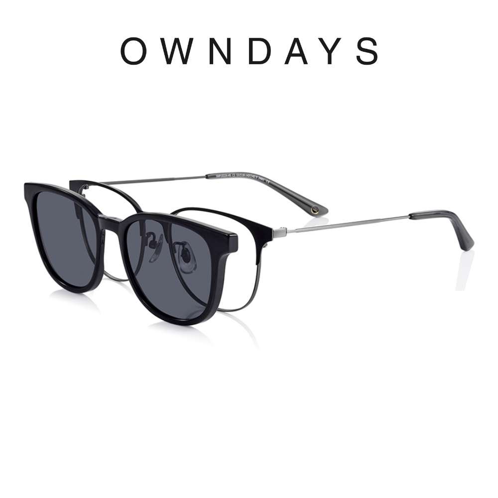 OWNDAYS SNAP系列磁吸式兩用光學偏光墨片鏡框(SNP1022X-4S C2)