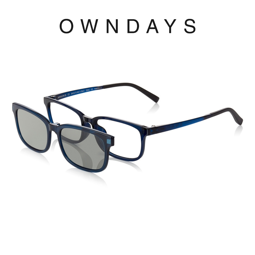 OWNDAYS SNAP系列磁吸式兩用光學偏光墨片鏡框 (SNP2012N-2S C1)