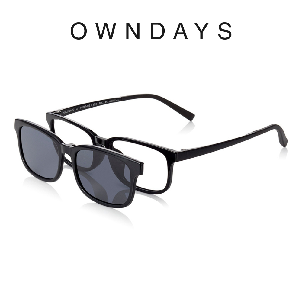 OWNDAYS SNAP系列磁吸式兩用光學偏光墨片鏡框 (SNP2012N-2S C3)