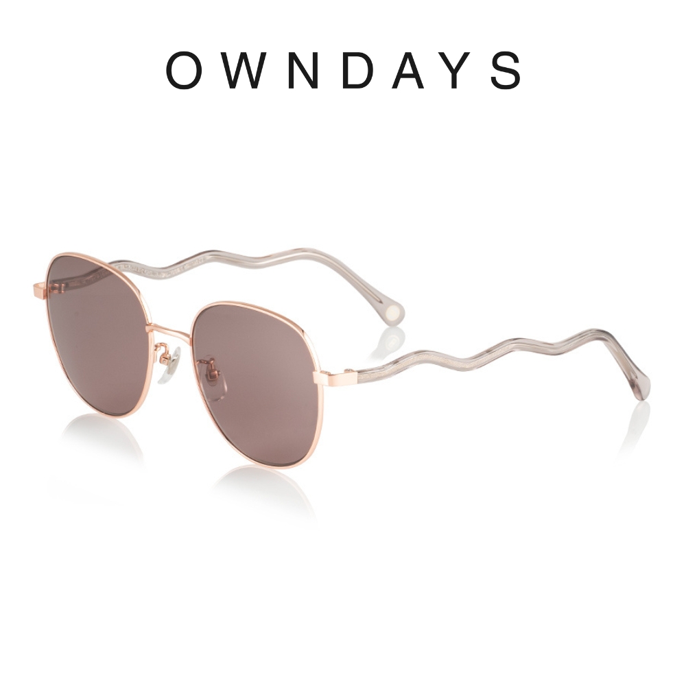 OWNDAYS 時尚波士頓框墨鏡（SUN1073B-4S C4）