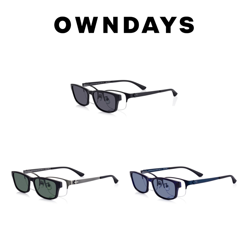 OWNDAYS SNAP系列磁吸式兩用光學偏光墨片鏡框(SNP1021X-4S)