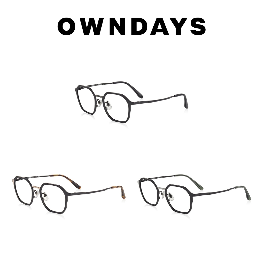 OWNDAYS 品牌10週年限定日本製多角形款鈦金屬鏡框 TWSP1003Z-4A
