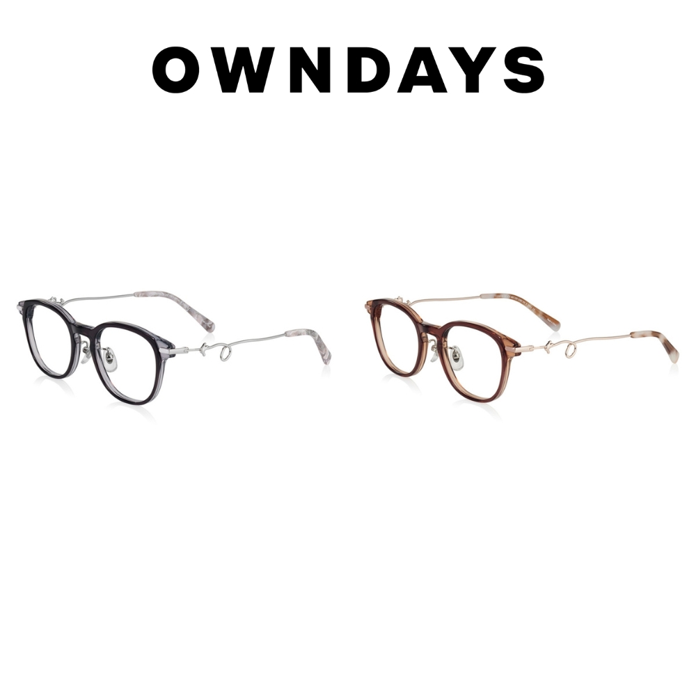 OWNDAYS 湯姆貓與傑利鼠85週年聯名限定款 威靈頓款膠框金屬光學鏡框 TJ2001B-5S