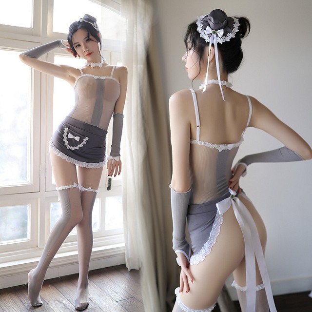 【cosplay】日式可愛女傭女僕裝 角色制服露PP圍裙 透視性感女僕裝 性感小保母