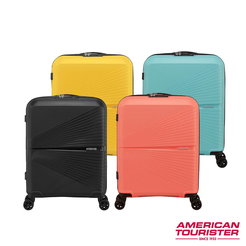 AMERICAN TOURISTER 美國旅行者 20吋AIRCONIC防潑水拉鍊PP硬殼TSA登機箱(多色可選)