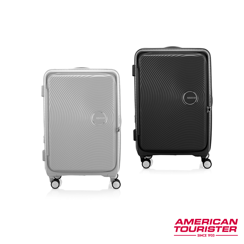 AMERICAN TOURISTER 美國旅行者 28吋Curio 1/9前開式可擴充抗菌PP硬殼避震輪行李箱(多色可選)