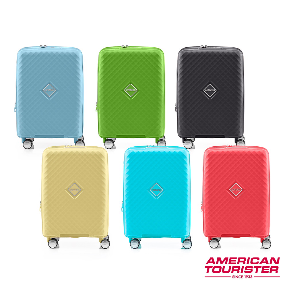 AMERICAN TOURISTER 美國旅行者 20吋SQUASEM可擴充防盜拉鍊PP硬殼登機箱(多色可選)