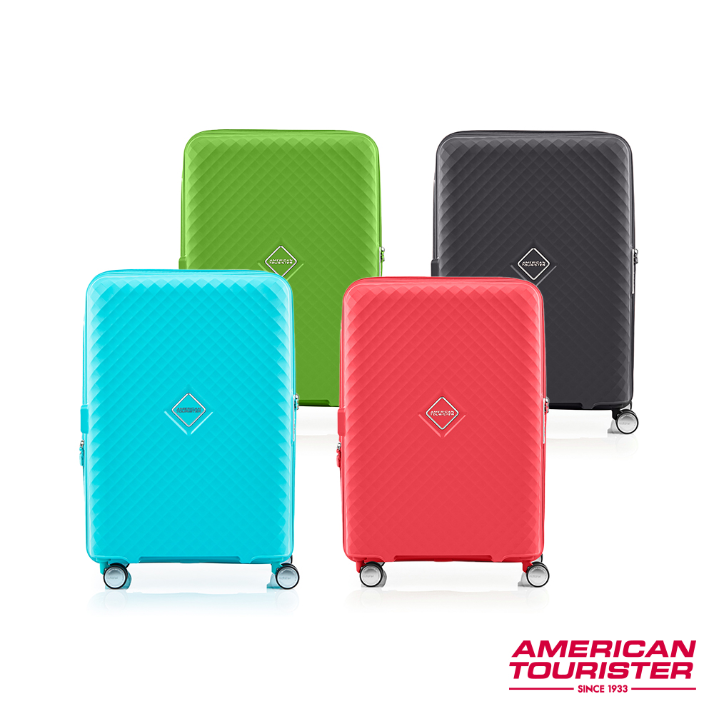 AMERICAN TOURISTER 美國旅行者 24吋SQUASEM可擴充防盜拉鍊PP硬殼行李箱(多色可選)