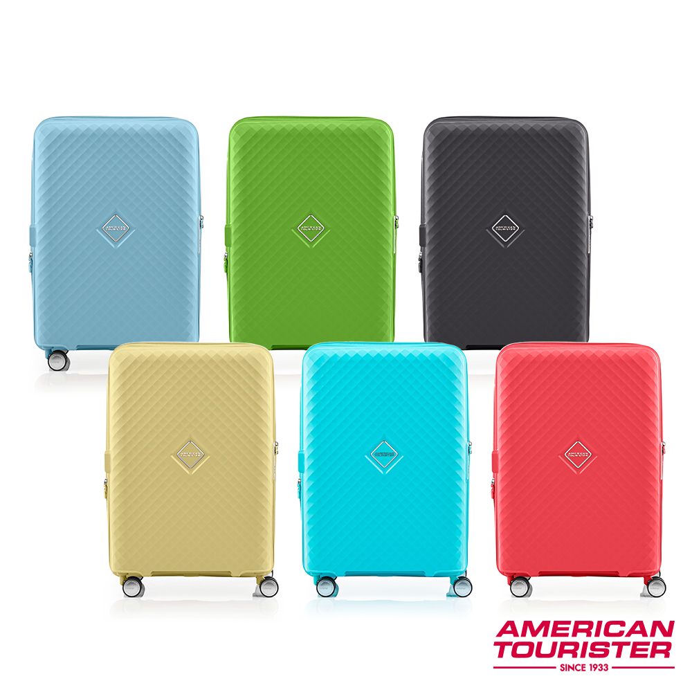 AMERICAN TOURISTER 美國旅行者 24吋SQUASEM可擴充防盜拉鍊PP硬殼行李箱(多色可選)