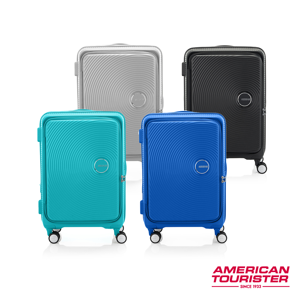 AMERICAN TOURISTER 美國旅行者 24吋Curio 1/9前開式可擴充抗菌PP硬殼避震輪行李箱(多色可選)
