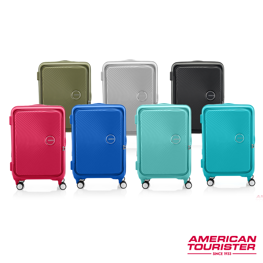 AMERICAN TOURISTER 美國旅行者 24吋Curio 1/9前開式可擴充抗菌PP硬殼避震輪行李箱(多色可選)