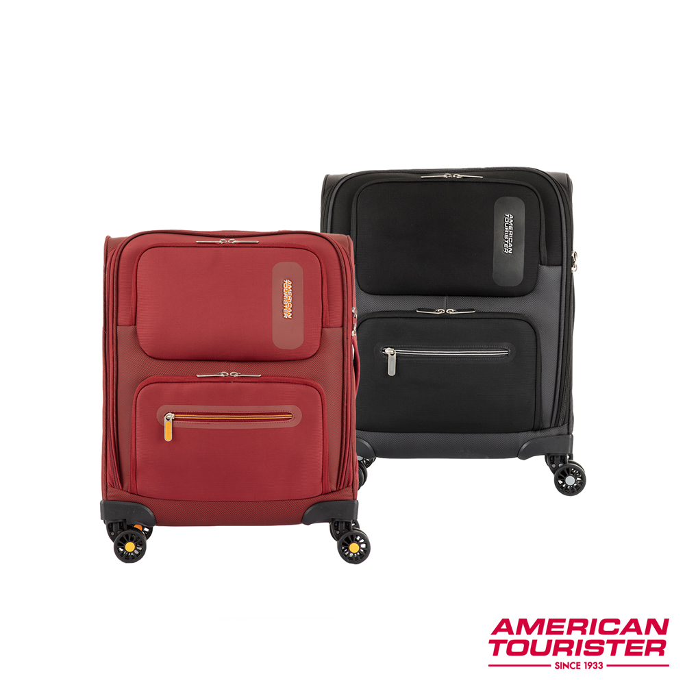 AMERICAN TOURISTER 美國旅行者 18吋Maxwell 前開式極輕量布面軟殼登機箱(多色可選)