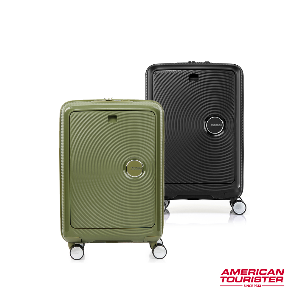 AMERICAN TOURISTER美國旅行者 20吋 Curio 前開式立體唱盤PP硬殼TSA登機箱/行李箱(多色可選)